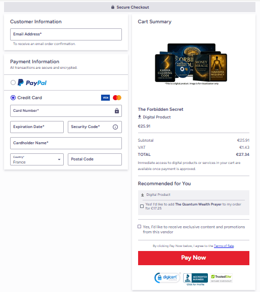 The Forbidden Secret -secure-checkout